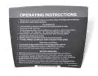 Picture of DECAL, OPERATING INSTR, ELEC