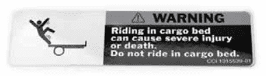 Picture of DECAL, WARNING, BED LOAD